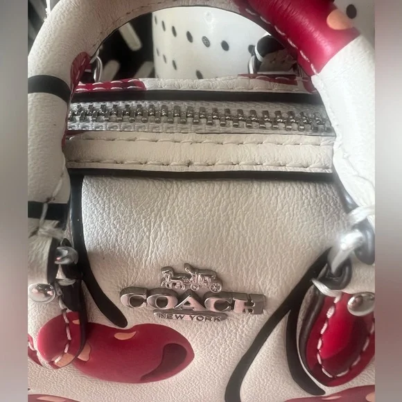 Coach Cherry Rowan Bag Charm (NWT) - Picture 7 of 7